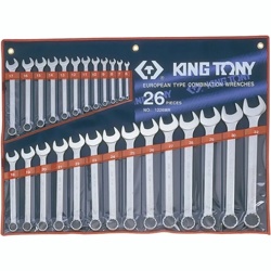 KING TONY Набор комбинированных ключей, 6-32 мм, 26 предметов KING TONY 1226MR - фото