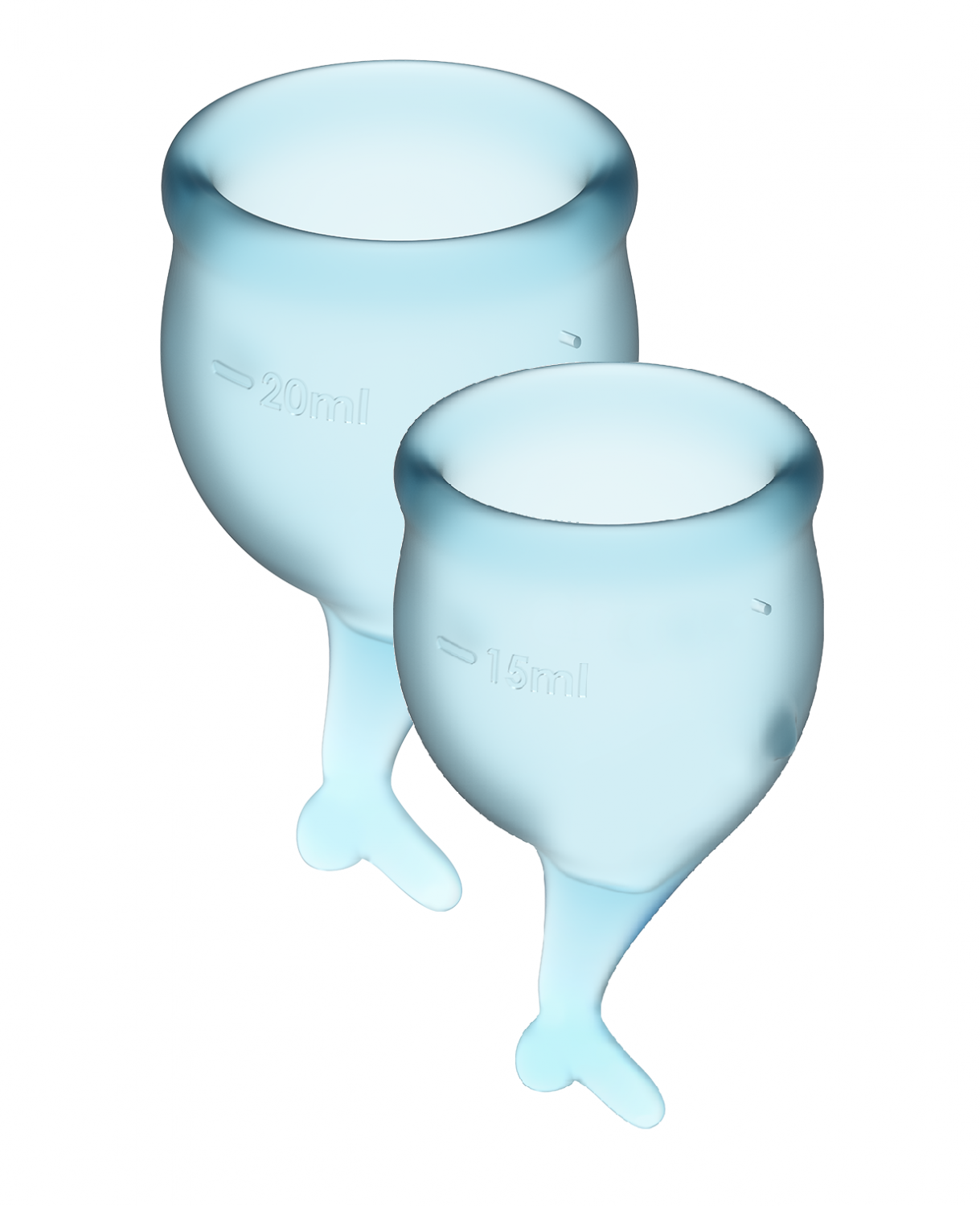 Менструальные чаши Satisfyer Feel Secure, голубой - фото