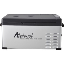 Компрессорный автохолодильник ALPICOOL C25 (25 л.) 12-24-220В черный - фото