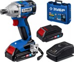 Бесщеточный винтоверт ЗУБР Профессионал 20В 2 АКБ 2Ач GVB-250-22 - фото