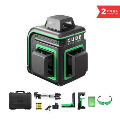 Лазерный уровень ADA Cube 3-360 GREEN Ultimate Edition