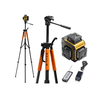 Профессиональный лазерный уровень INSTRUMAX Комплект LINEPRO 3D BAZA SET + Штатив (для лазерного уровня, усиленный, подъемный механизм, ? дюйма) ACULA STAND 1700 IM0212