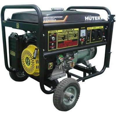 Бензиновый генератор Huter DY8000LX 6.5кВт
