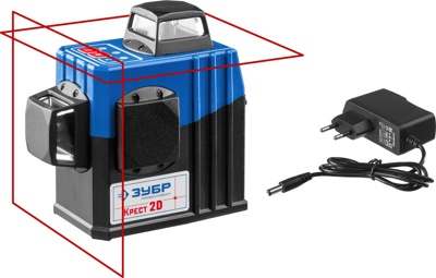 Лазерный нивелир ЗУБР КРЕСТ 2D 20-70 м 34907
