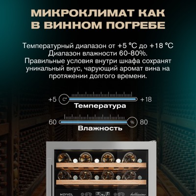 Винный шкаф MEYVEL MV46-KST2 Винный шкаф MEYVEL MV46-KST2