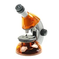 Микроскоп оптический Микромед Атом 40x-640x / 27389 (апельсин) - фото