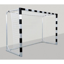 Ворота для мини-футбола/гандбола 3х2х1м складные алюминиевые, профиль квадратный 80х80мм - фото