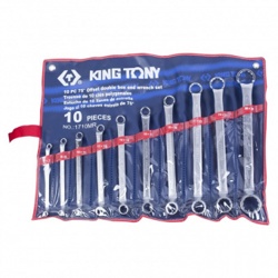 KING TONY Набор накидных ключей, 6-32 мм, 10 предметов KING TONY 1710MR - фото