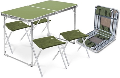 Комплект складной мебели Ника ССТ-К2 (зеленый/хаки)