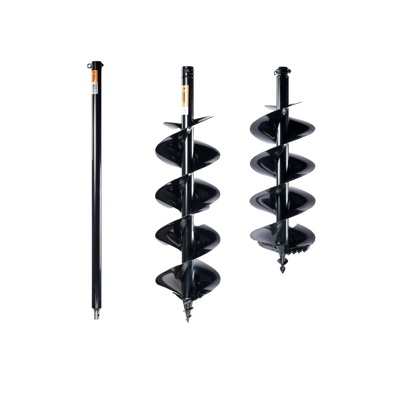 Специальный профессиональный комплект шнеков для каменистого грунта с удлинителем BURAN HARDDRILL 250x800+HARDDRILL 200x800+PLUS-1000 S00133