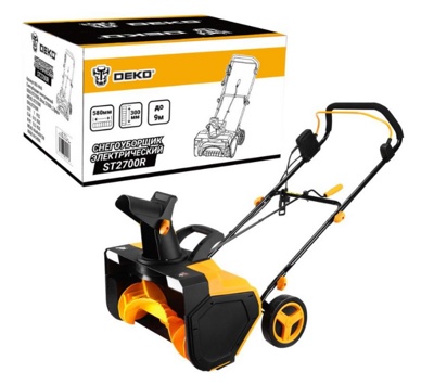 Снегоуборщик электрический DEKO ST2700R, 58см, 2700Вт, 2 фары Снегоуборщик электрический DEKO ST2700R, 58см, 2700Вт, 2 фары