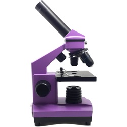 Микроскоп Микромед «Эврика» 40х–400х, аметист, в кейсе - фото