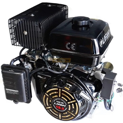 Двигатель LIFAN 192F-2D 3A 18.5 л.с., ручной/электрический стартер, катушка 3А - фото