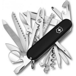 Нож перочинный Victorinox SwissChamp 1.6795.3 91мм 33 функции черный - фото