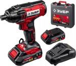 Ударный винтоверт ЗУБР 18В 2 АКБ 2Ач ГВЛ-255-22 - фото