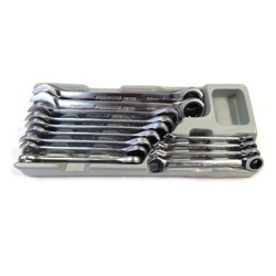 Forsage F-T51310 Набор ключей комбинированных трещоточных, 13пр.(8,10,11,12,13,14,15,16,17,18,19,21,22мм),в лотке - фото