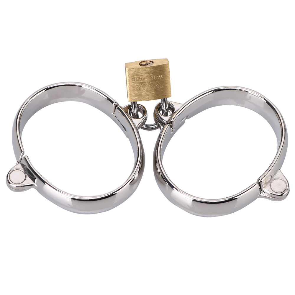 Металлические наручники на замочке - фото