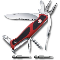 Нож перочинный Victorinox RangerGrip 174 Handyman 0.9728.WC 130мм 17 функций красно-чёрный - фото