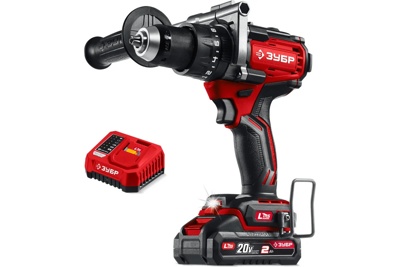 Бесщеточная ударная дрель-шуруповерт ЗУБР 20 В, 165 Н·м, 1 АКБ LMS (2 А·ч), (ДБУ-165-21)