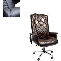 Офисное массажное кресло EGO PRIME EG-1003 LUX Standart цвет шоколад антрацит и карамель - фото