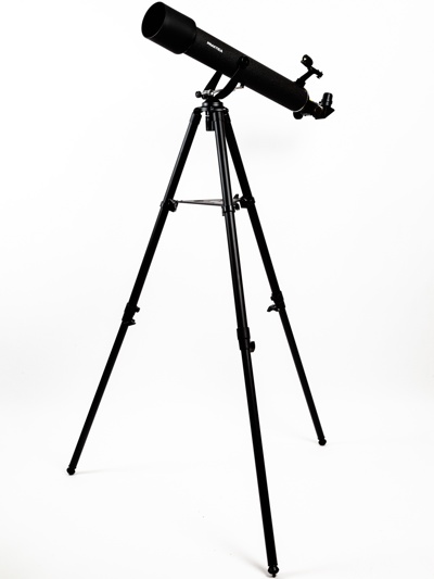 Телескоп Praktica Altair 80/720AZ, искатель red dot, адаптер для смартфона, стальная тренога, черный
