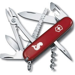 Нож перочинный Victorinox Angler 1.3653.72 91мм 18 функций красный с логотипом 