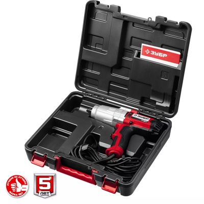 Сетевой ударный гайковерт в кейсе ЗУБР 300 Нм 1/2