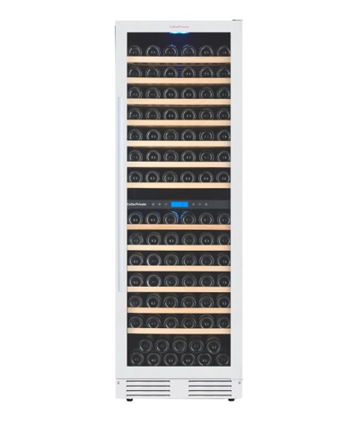 Винный шкаф CellarPrivate двухзонный на 163 бутылки белый CP165-2TW Винный шкаф CellarPrivate двухзонный на 163 бутылки белый CP165-2TW