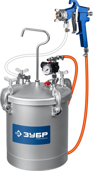 Красконагнетательный бак с краскопультом ЗУБР Профессионал knb-10 (06464) Красконагнетательный бак с краскопультом ЗУБР Профессионал knb-10 (06464)