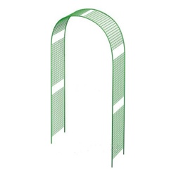 Арка садовая Решетка (выс. 2,55м, шир. 1,33м, глуб. 0,56м, труба эл/свар. 16мм, краска) - фото