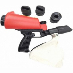 Пескоструйный пистолет со встроенной емкостью для песка 1л и резиновыми насадками (4шт) Forsage HSB-I - фото