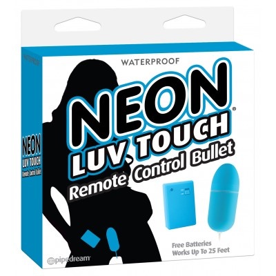 Вибро-яйцо с беспроводным пультом управления Neon Luv Touch Remote Control Bullet Blue