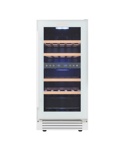 Винный шкаф CellarPrivate встраиваемый, двухзонный на 27 бутылок белый CP027-2TW - фото