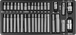 S29H4135S Набор вставок-бит 10 мм и 14 мм DR с переходниками, 35 предметов JONNESWAY S29H4135S - фото