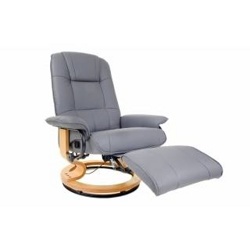 Кресло вибромассажное с подъемным пуфом и подогревом Calviano 2158 - фото