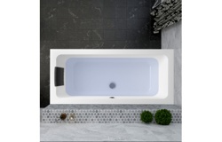 Акриловая ванна Lavinia Boho Pure 3710075P / 170*75 см (с мягким силиконовым подголовником арт. AH17) - фото