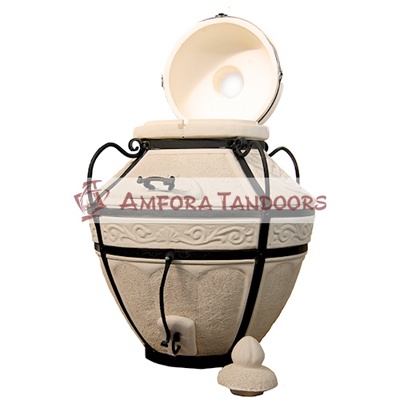 Тандыр Сармат Аладдин с откидной крышкой (+ стойка под крышку и подставка под тандыр)