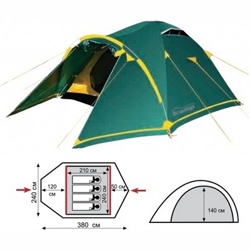 Туристическая палатка Tramp Stalker 4 - фото