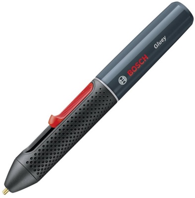 Клеевой пистолет BOSCH Gluey Smoky Grey (цвет корпуса серый)Клеевая ручка; USB-кабель; Зарядное USB-устройство; 2 аккумуляторные батареи 1,2 В HR06 (AA); 8 прозрачных клеевых стержней; 7 цветных клеев