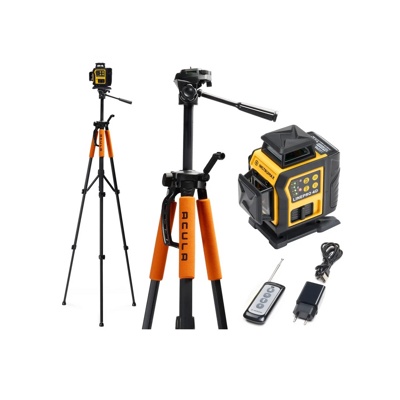 Комплект Профессиональный лазерный уровень INSTRUMAX LINEPRO 4D BAZA SET + Штатив (для лазерного уровня, усиленный, подъемный механизм, ? дюйма) ACULA STAND 1700 IM0213