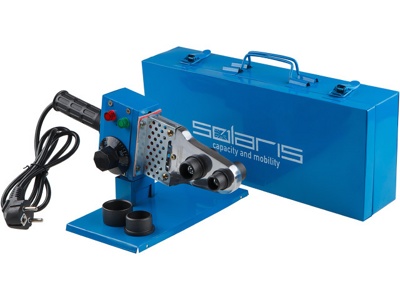 Сварочный аппарат для полимерных труб Solaris PW-602 (600 Вт, 3 насадки: 20, 25, 32 мм) - фото