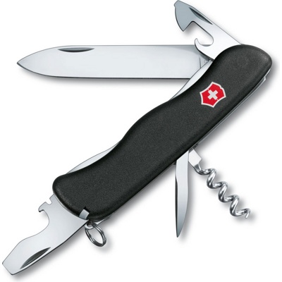 Нож перочинный Victorinox Nomad 0.8353.3 111мм с фиксатором 11 функций нейлоновая рукоять черный