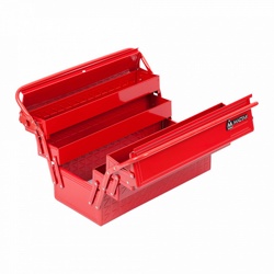 МАСТАК Ящик инструментальный раскладной, 5 отсеков, красный МАСТАК 510-05420R - фото