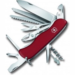 Нож перочинный Victorinox WORK CHAMP (0.8564) 111мм 21функций красный - фото