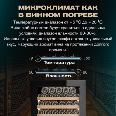 Винный шкаф Meyvel MV154PRO-KBT3 Винный шкаф Meyvel MV154PRO-KBT3