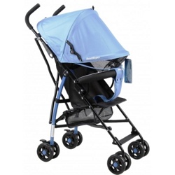 Детская прогулочная коляска INDIGO Bono (синий) - фото