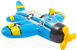 Надувная игрушка для плавания Intex Самолет / 57537NP (голубой) - фото