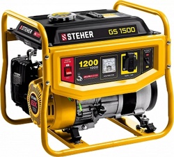 Генератор бензиновый GS-1500, 1200 Вт STEHER - фото
