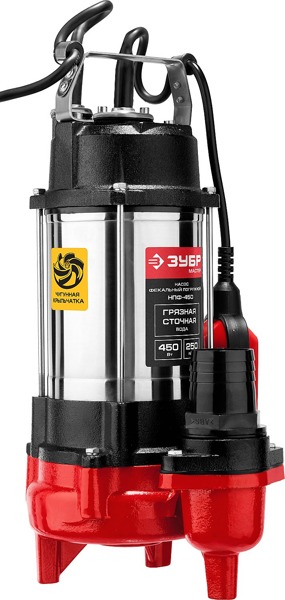 Фекальный насос 450 Вт ЗУБР НПФ-450