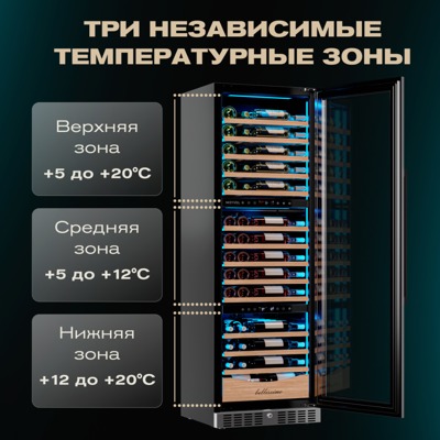 Винный шкаф MEYVEL MV98-KST3 (Slim)